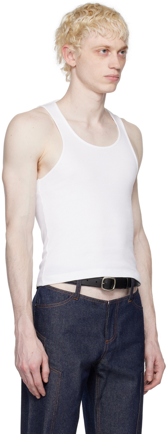 K.NGSLEY White Ian Tank Top