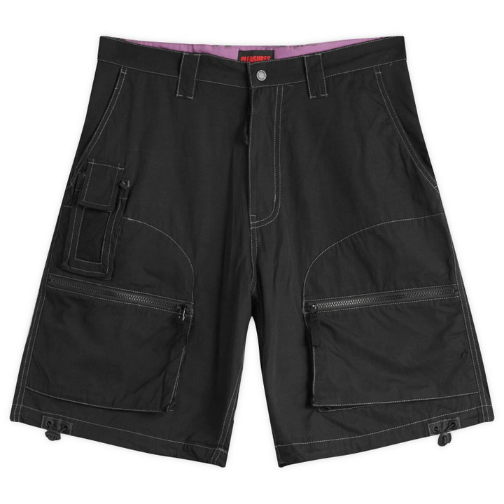 Photo: Pleasures Men's Raider Cargo Shorts in Black