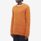 Comme des Garçons Homme Plus Men's Mohair Crew Knit in Orange