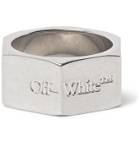 Off-White - Hex Nut Large Silver-Tone Ring - Silver