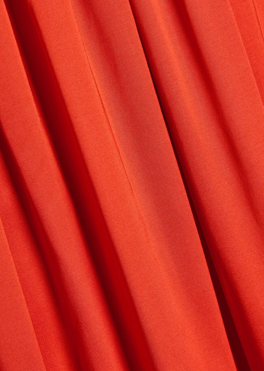 Tove Katrine Stretch-satin Midi Dress Red