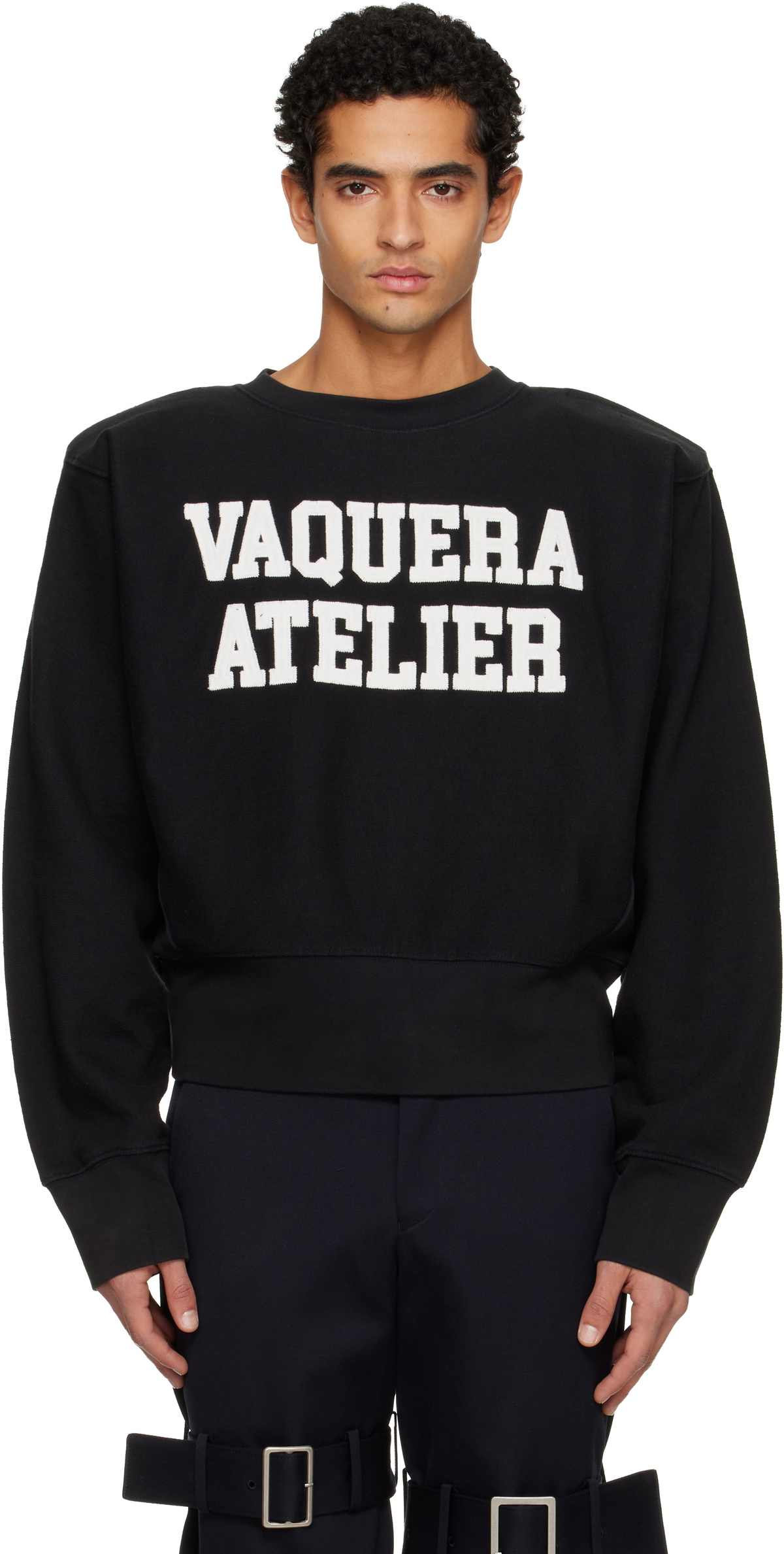 vaquera スウェット VAQUERA Black 'Vaquera Atelier' Sweatshirt Vaquera