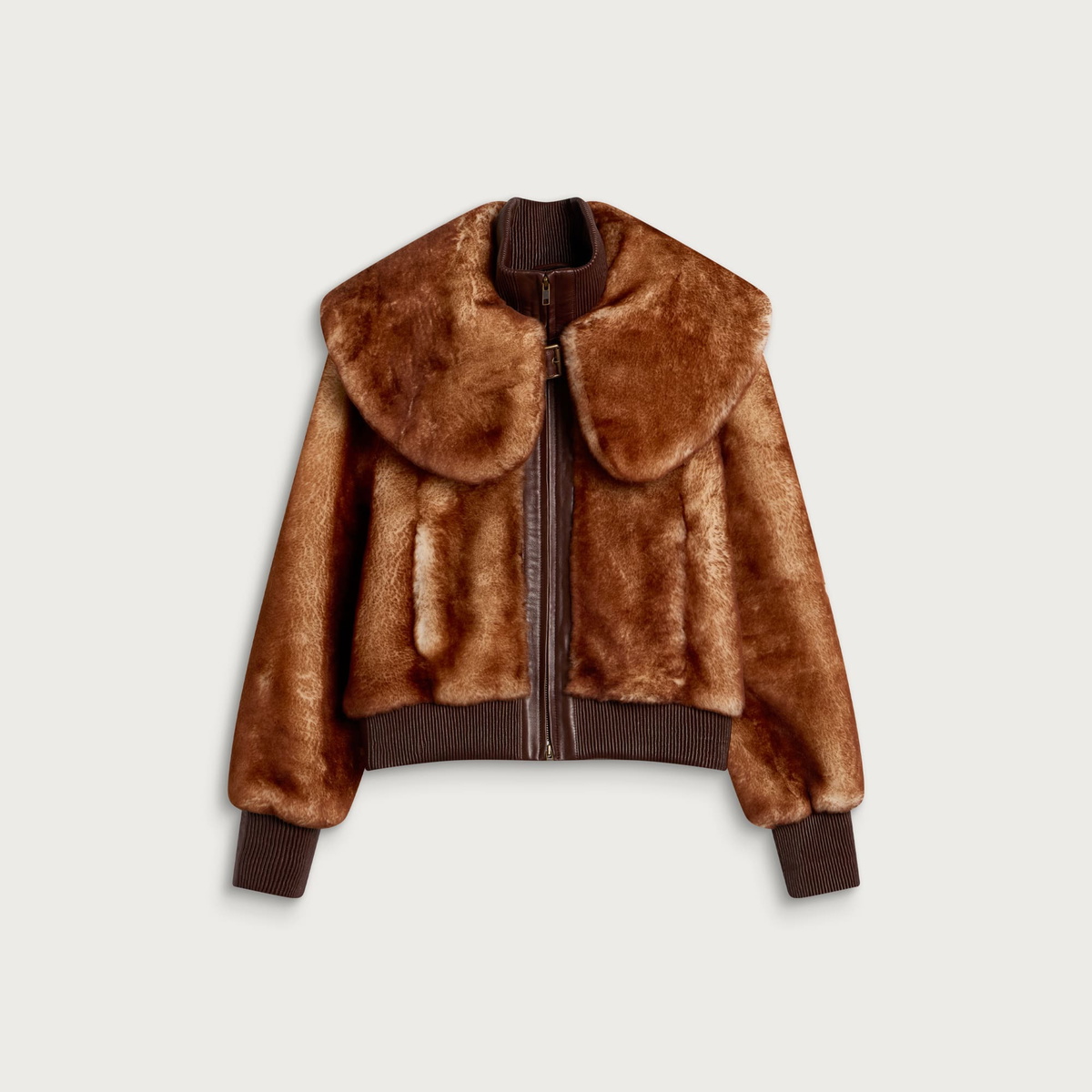 KNWLS Women's ELIZA SHEARLING in Rust