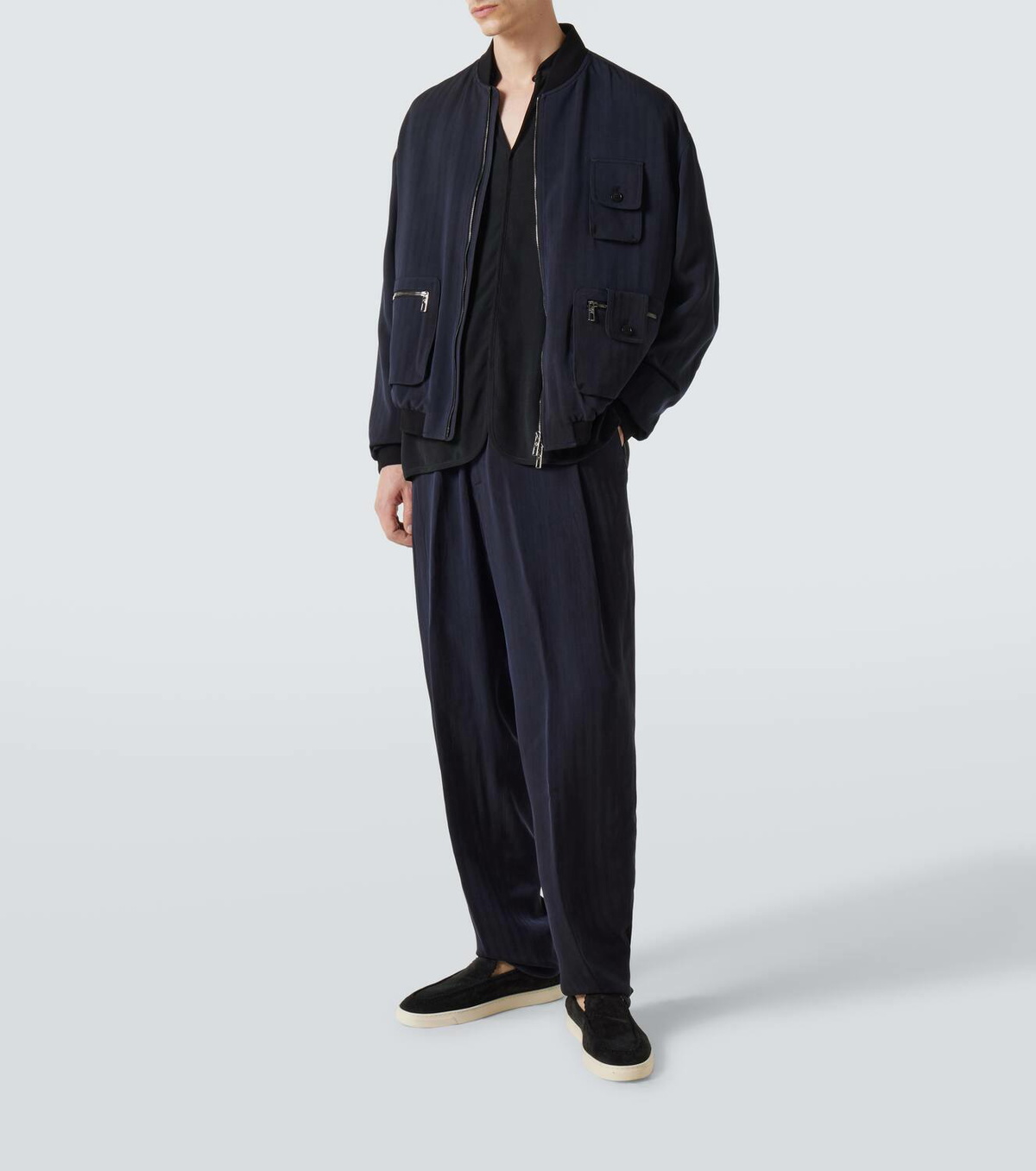 Giorgio Armani Twill bomber jacket