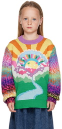 Stella McCartney Kids Multicolor Embroidered Rainbow Sweater