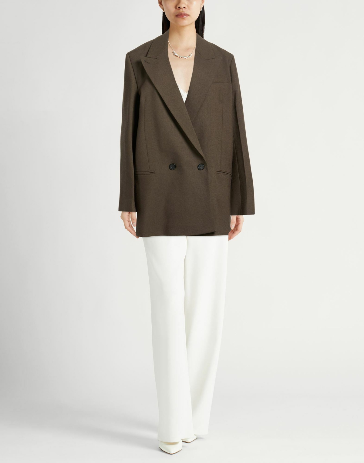 Toteme Womens Blazer Military in Green