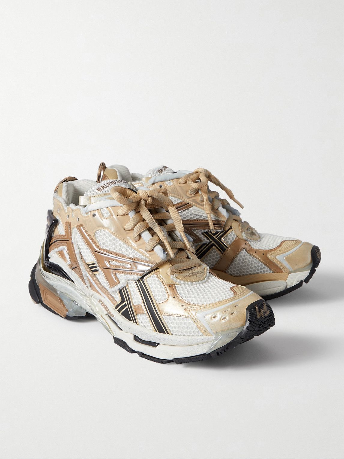 Balenciaga - Runner Nylon, Mesh and Rubber Sneakers - White Balenciaga