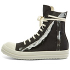 Rick Owens DRKSHDW Nylon Detail High Top Sneaker