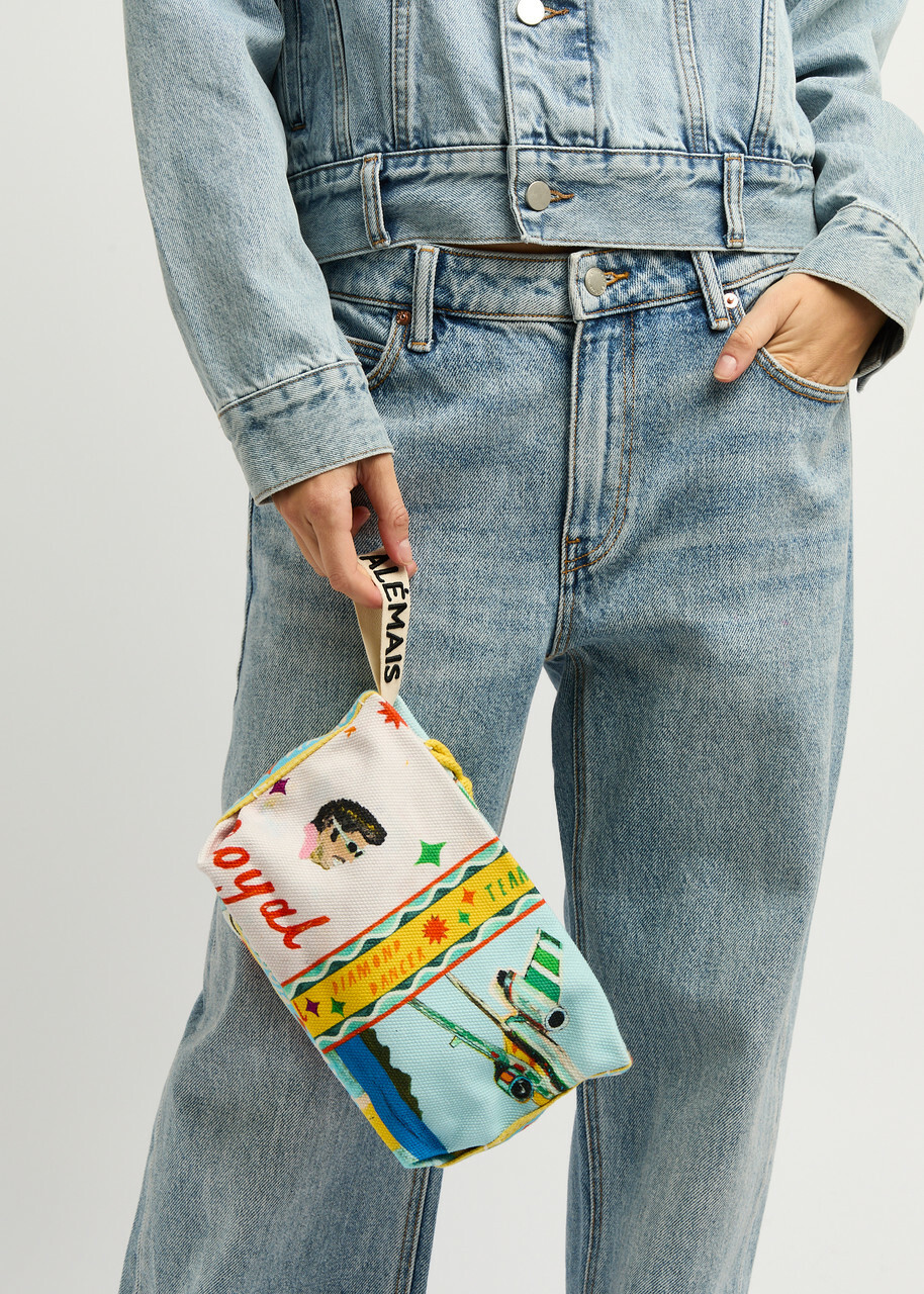 Alemais All Aboard Printed Canvas Pouch - Multicoloured - One Size