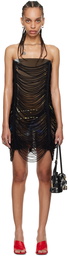 Jean Paul Gaultier Brown Shayne Oliver Edition Minidress