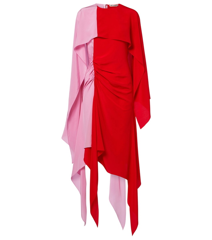 Photo: JW Anderson Draped caped silk midi dress