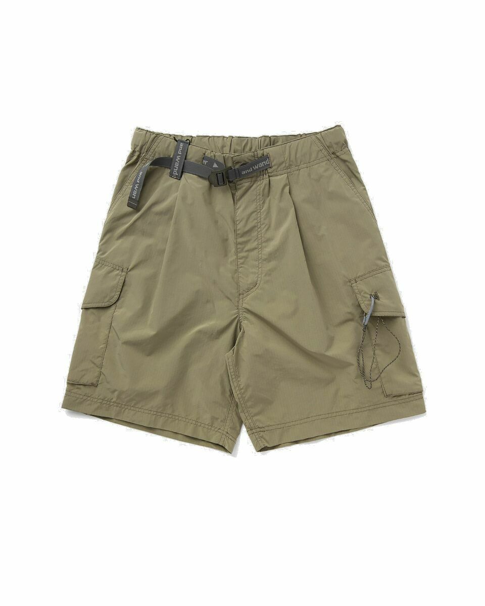 Photo: And Wander Oversized Cargo Short Pants Beige - Mens - Casual Shorts