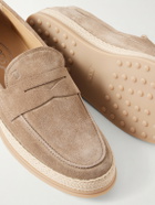 Tod's - Suede Espadrilles - Neutrals