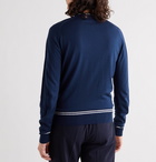 John Smedley - Turnbull Slim-Fit Striped Wool Sweater - Blue