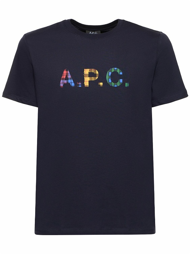 Photo: A.P.C. - Logo Print Organic Cotton Jersey T-shirt