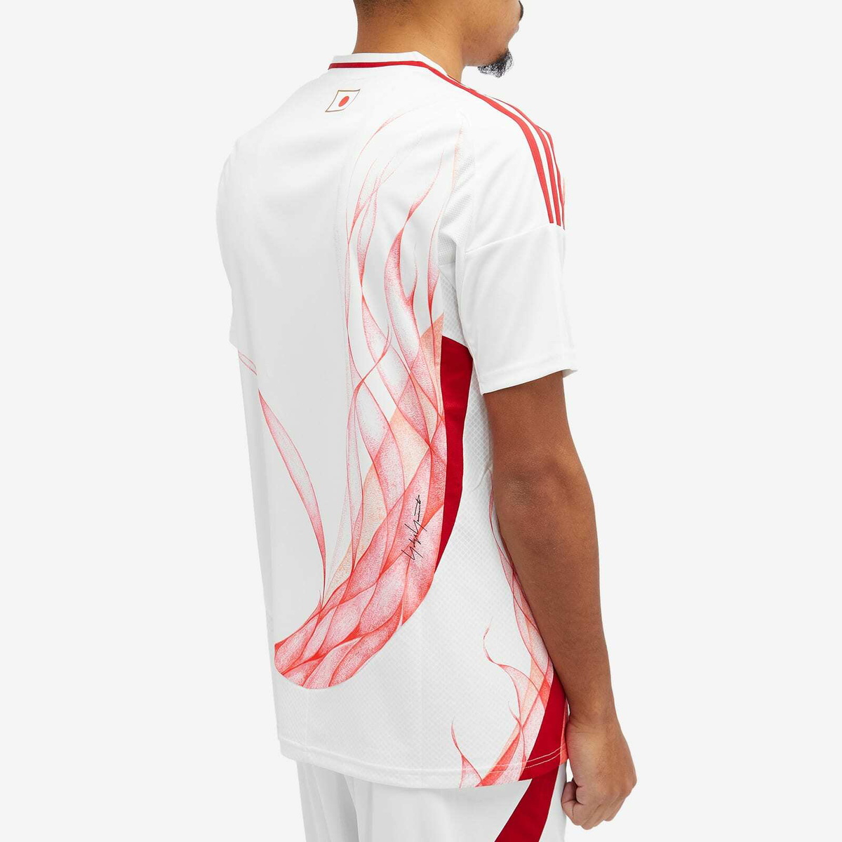 Y-3 Men's x JFA 2024 Away Football Jersey in Core White Y-3