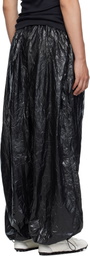 LU'U DAN Black Shell Sweatpants