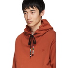 JW Anderson Orange Beaded Drawstring Hoodie