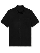 120% - Slim-Fit Linen Shirt - Black