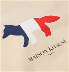 Maison Kitsuné - Logo-Print Canvas Backpack - Neutrals