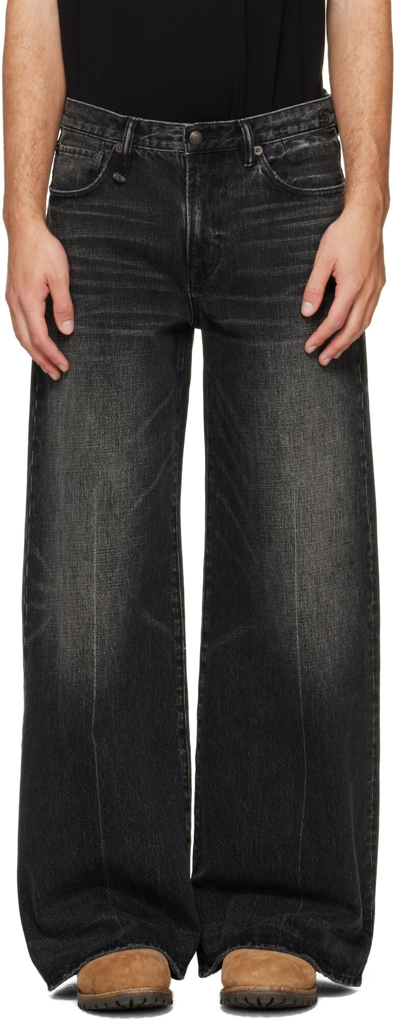 R13 Black D'Arcy Flare Jeans