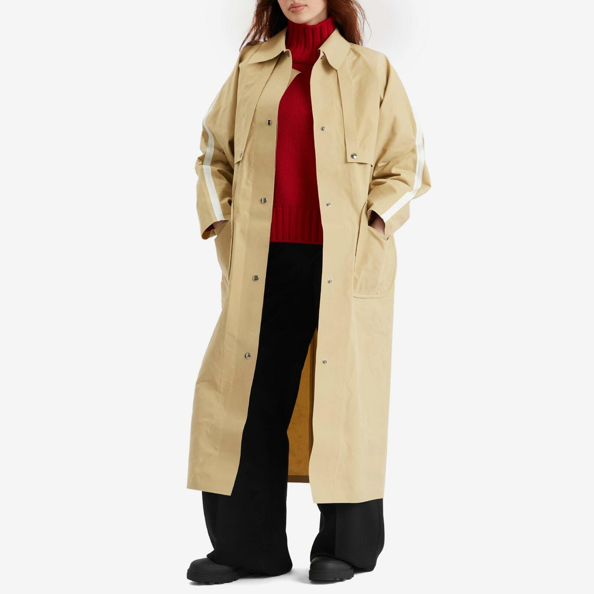 KASSL Editions Women's Inside Out Long Jacket in Beige