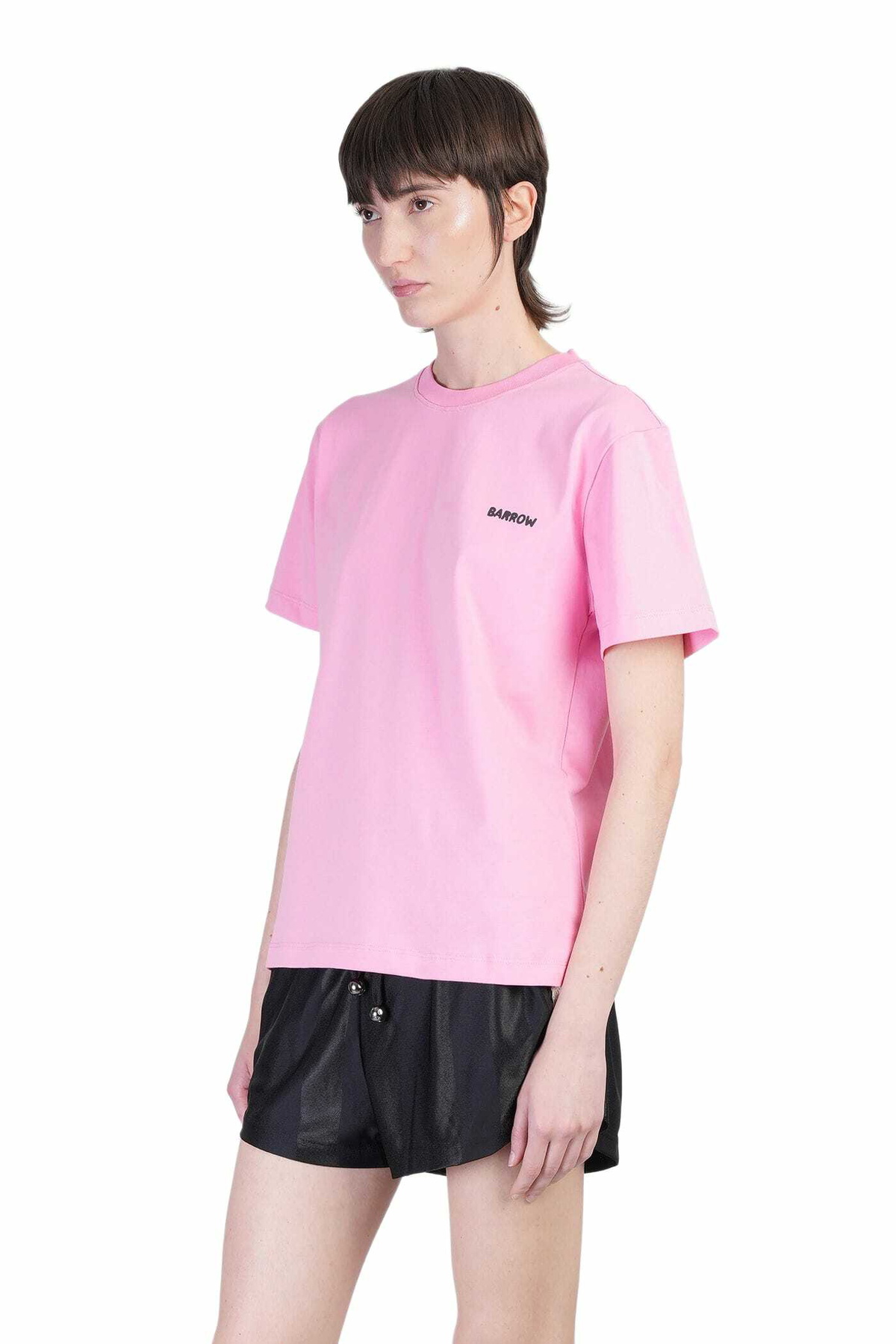 Barrow T-shirt In Rose-pink Cotton