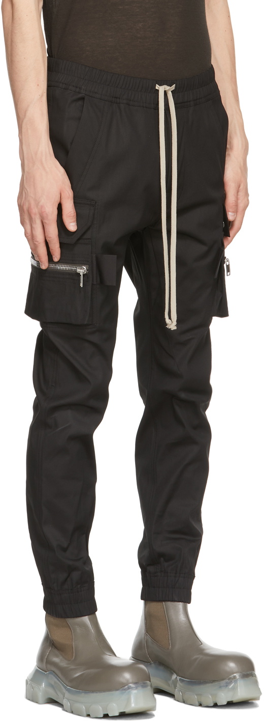 Rick Owens Black Mastodon Cargo Pants Rick Owens