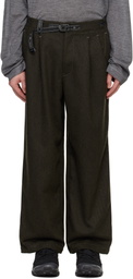 and wander Black Oversized Cargo Pants