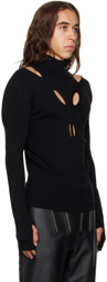 Dion Lee Black Skivvy Turtleneck