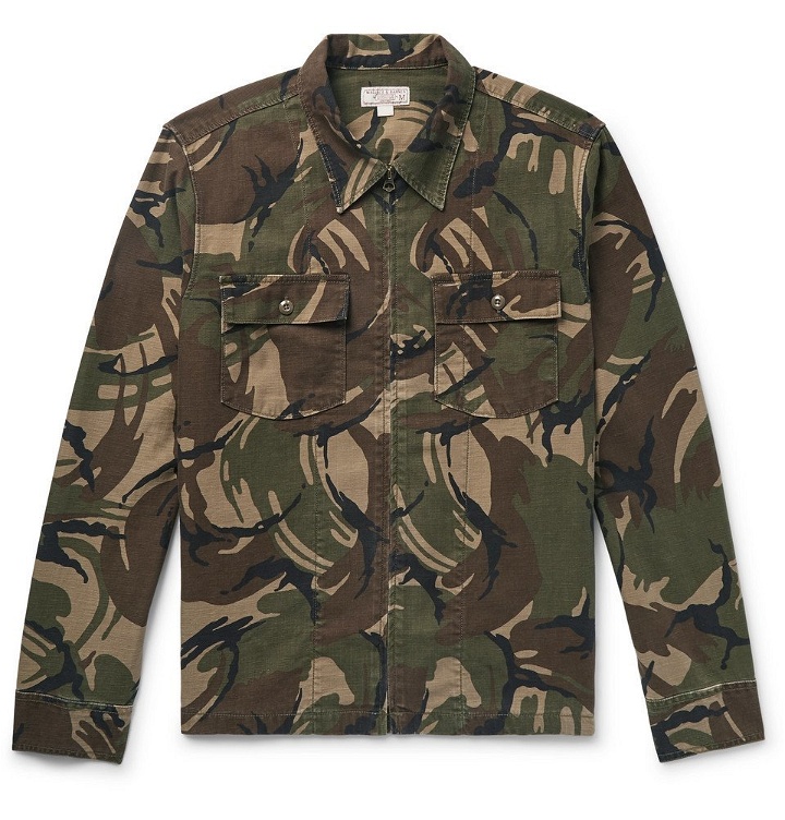 Photo: J.Crew - Camouflage-Print Cotton-Canvas Shirt Jacket - Men - Army green