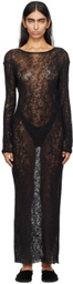 Gabriela Coll Garments Black No.293 Maxi Dress