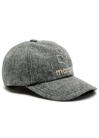 Isabel Marant Tyron Logo Wool cap Grey