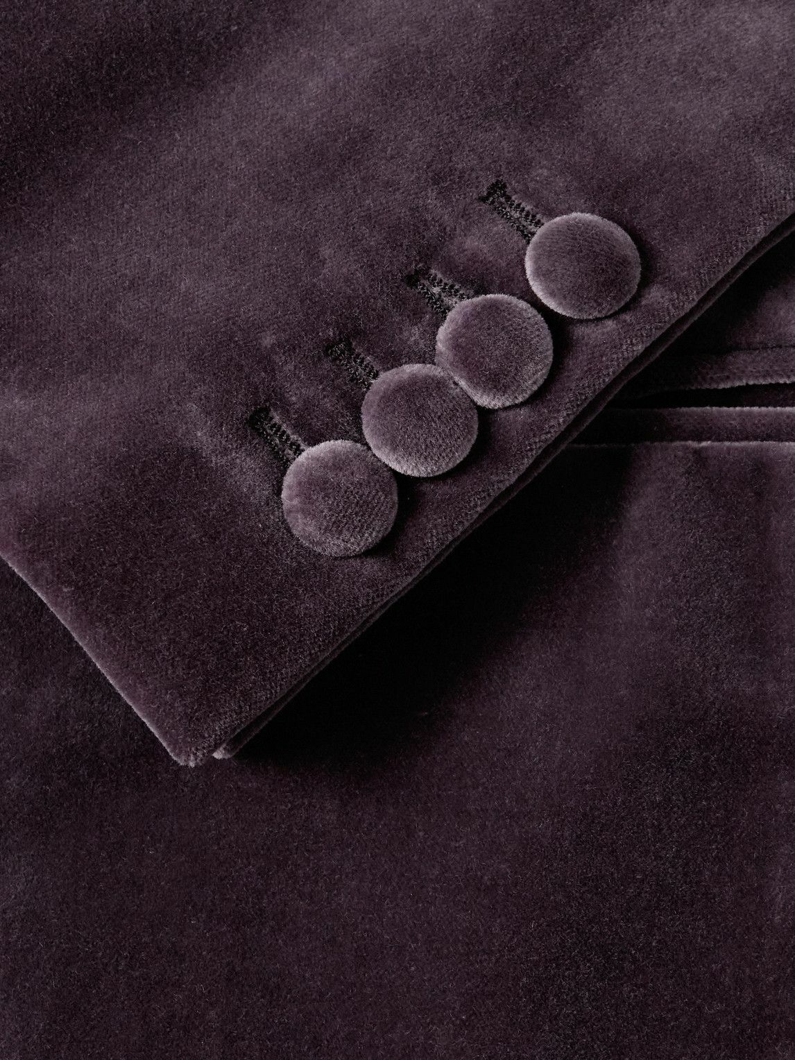 Kingsman - Slim-Fit Shawl-Collar Cotton-Velvet Tuxedo Jacket - Purple