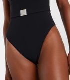 Tory Burch Double T belted swimsuit