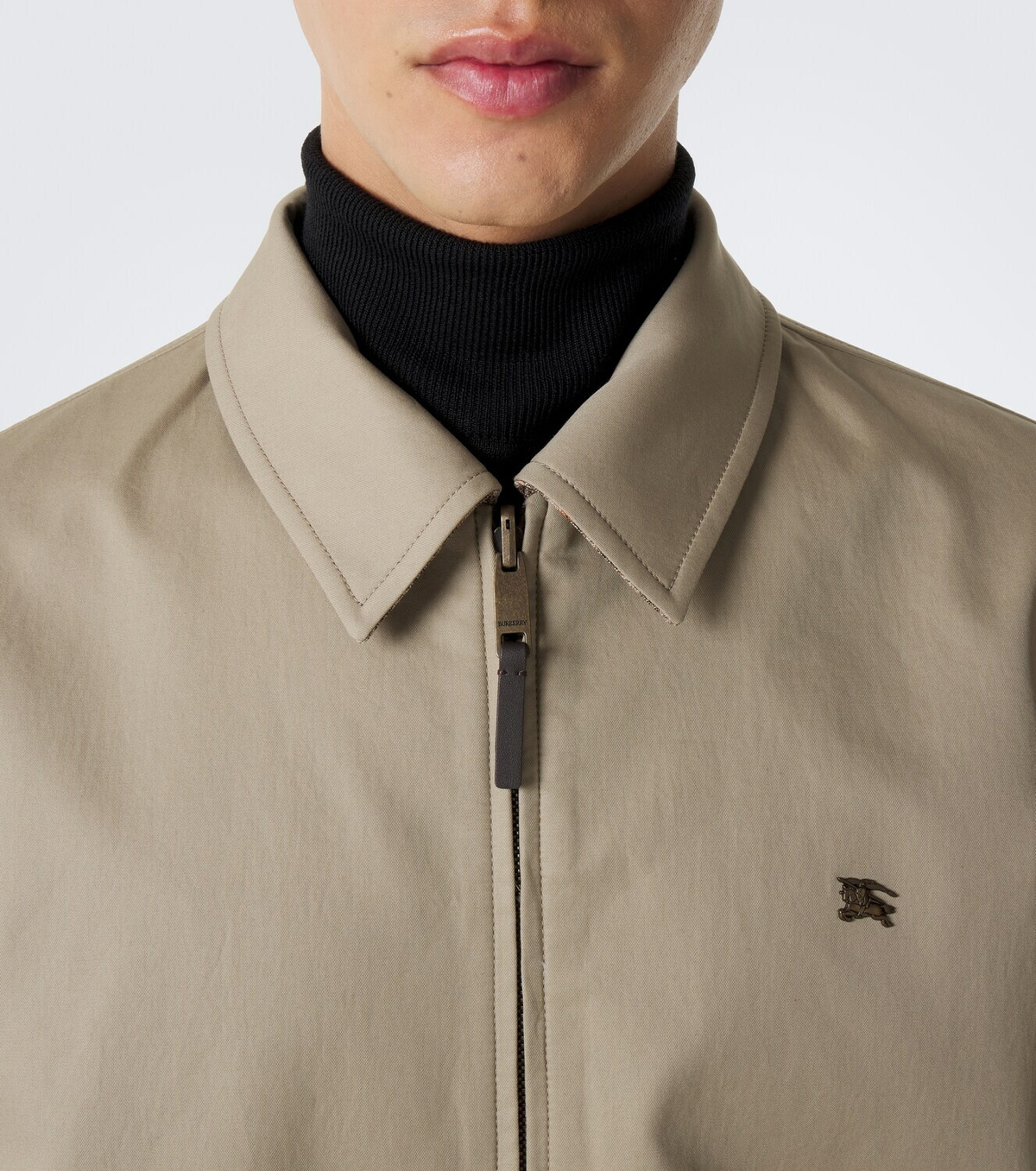 Burberry Reversible cotton gabardine blouson ajcket
