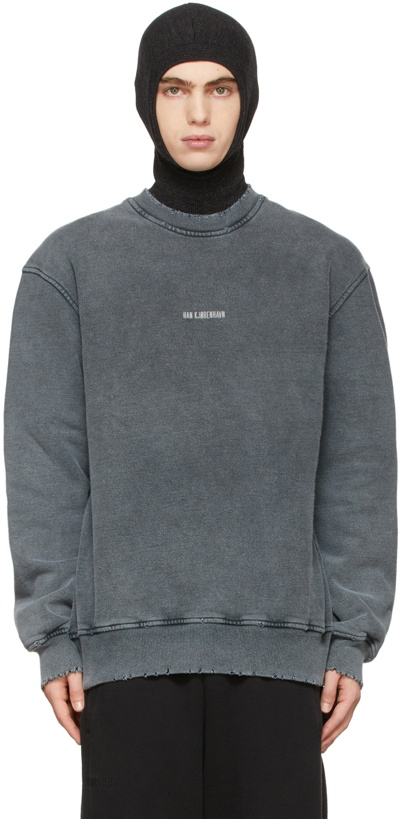 Photo: Han Kjobenhavn SSENSE Exclusive Grey Distressed Sweatshirt