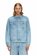 Diesel Regular-fit trucker jacket - Denim Jackets Mens in Blue