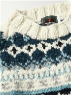 Chamula - Fair Isle Merino Wool Sweater - Neutrals