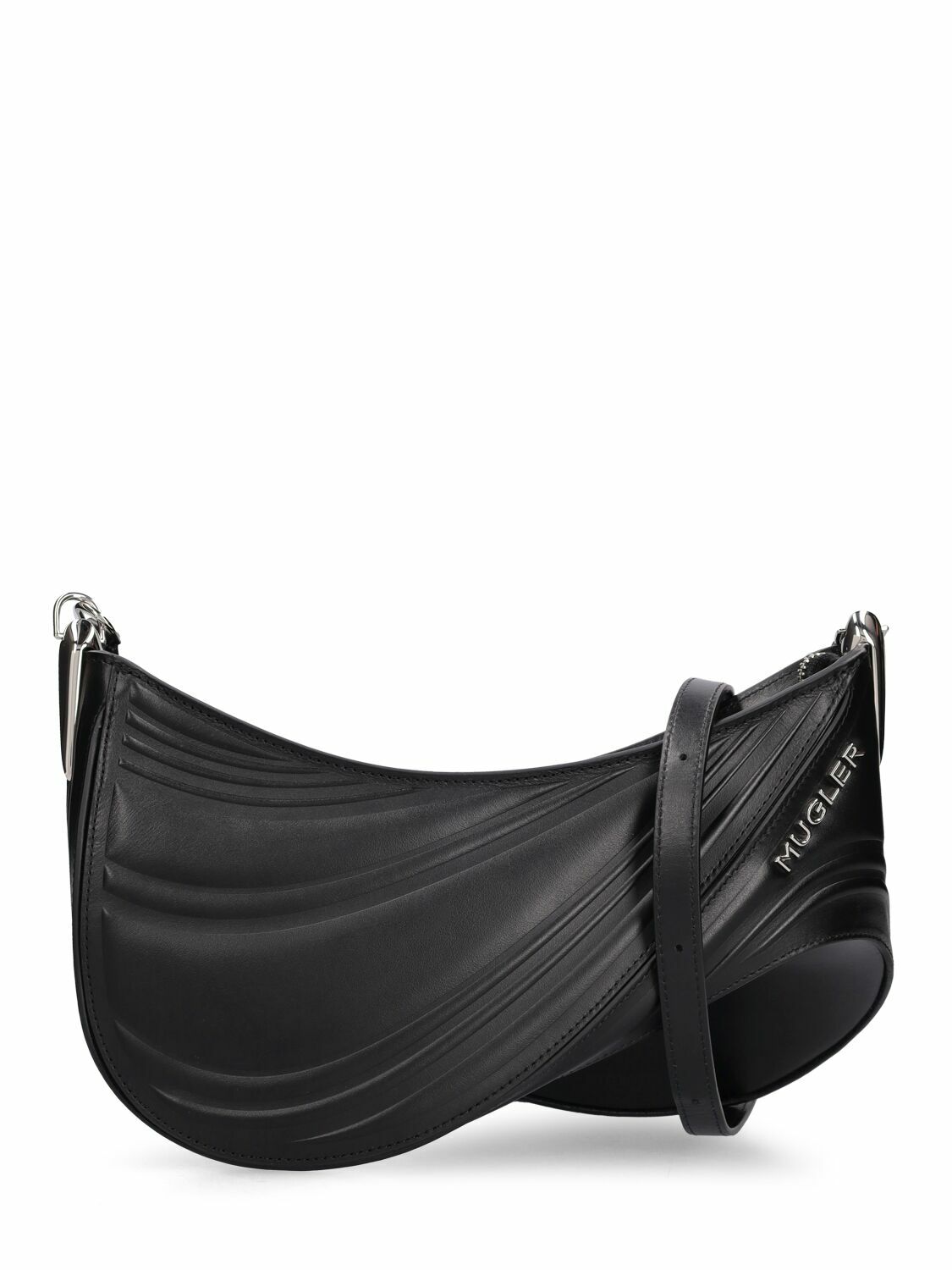 Mugler Black Medium Spiral Bag Mugler