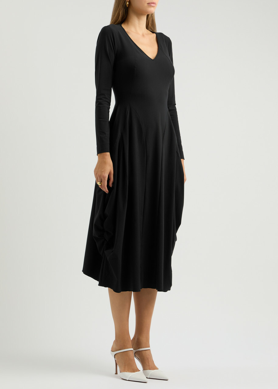 High At-Length Stretch-jersey Midi Dress Black 48 (UK16 / XL)
