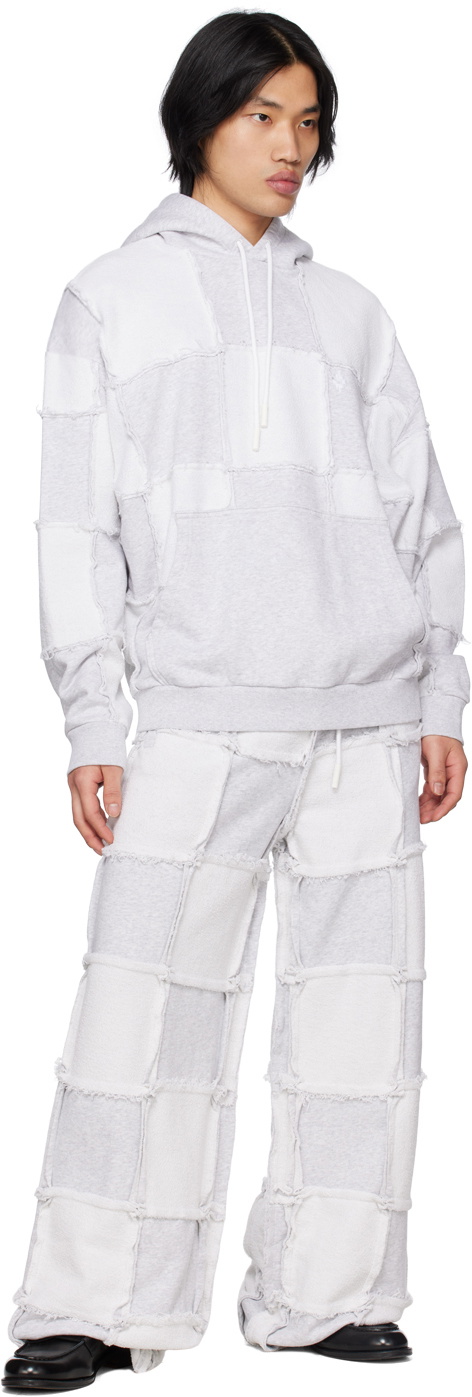 Marcelo Burlon County of Milan Gray Cross Inside Out Hoodie