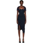 Vivienne Westwood Black Long Monday Pulling Midi Dress
