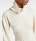 Aya Muse Cursa cashmere sweater dress and socks