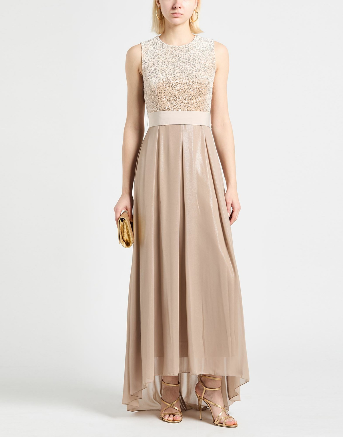 Peserico Womens Maxi dress in Beige