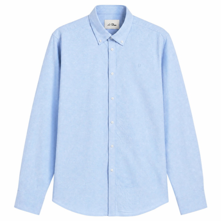 Photo: Les Deux Men's Konrad Oxford Shirt in Light Blue