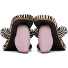 YUME YUME SSENSE Exclusive Black & White Love Mule Heeled Sandals