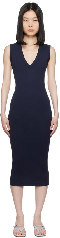 Photo: FLORE FLORE Navy Dewi Midi Dress