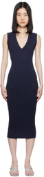 FLORE FLORE Navy Dewi Midi Dress