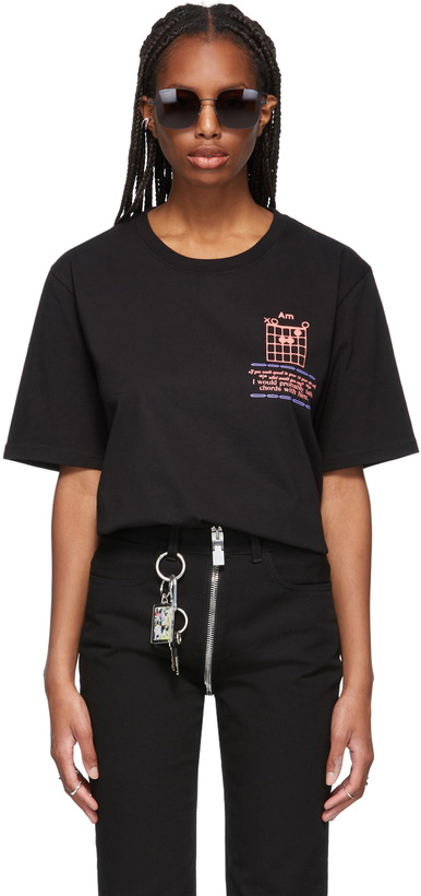 Photo: SSENSE WORKS SSENSE Exclusive Dev Hynes Black 'Smile' T-Shirt